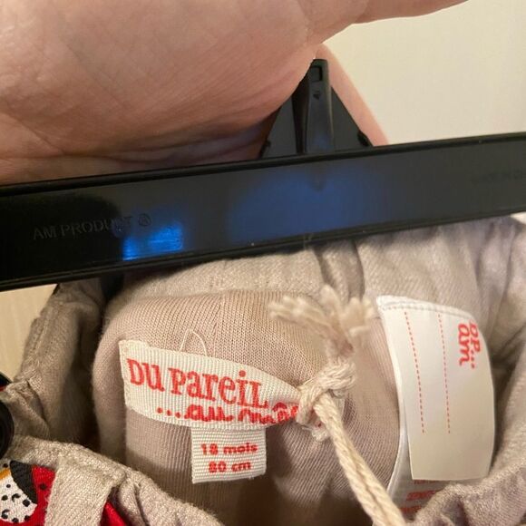 DPAM Du Pareil Au Meme Girls Pants Dalmatian Dog Ribbon Size 18 Months NWT - Picture 4 of 6
